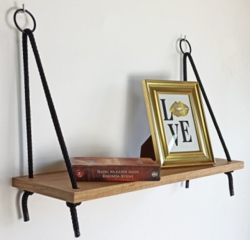 Полки подвесные на веревках LOFT RUSTIC INDUSTRIAL