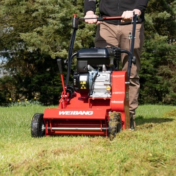 Бензиновый скарификатор Weibang WB384 с наклонными ножами