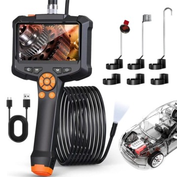 Endoskopický Inspekční Boroskop Endoskop 4,3'' Hd S Polotuhým Kabelem O Délce 5 M
