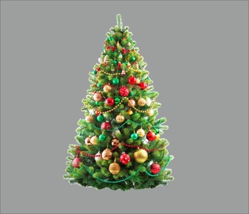 Наклейка Елочные наклейки на стену, стекло, 130 см