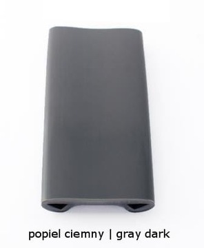Listwa poręczowa 30x8mm POPIEL CIEMNY 20mb