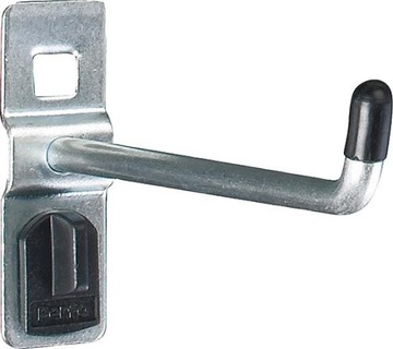 Hak haki do stołu warsztatowego tablicy perforowanej 100mm 5szt Haczyk