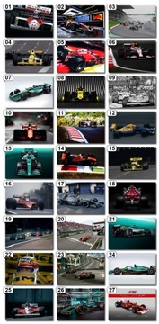 Плакаты Формулы 1 F1 - большой выбор дизайнов - 70см