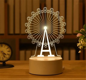 Eid Mubark 3D akrylowe LED lampka nocna Ramadan de