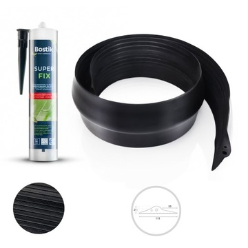 USZCZELKA GARAŻOWA do Bramy 21x115 PRÓG 2,5m +KLEJ