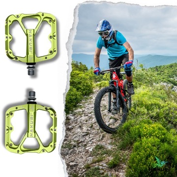 ПЕДАЛИ ПЛАТФОРМЫ Алюминиевый велосипед x 3 герметичных картриджных подшипника