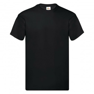 Оригинальная мужская футболка FruitLoom, черная, 3XL