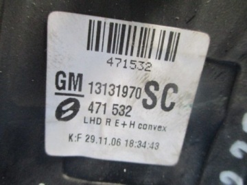 OPEL ZAFIRA B ЗЕРКАЛО ПРАВОЕ 5PIN КРАСКА Z20R ОРИГИНАЛ