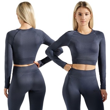 Sportowa bluzka longsleeve koszulka damska r. M