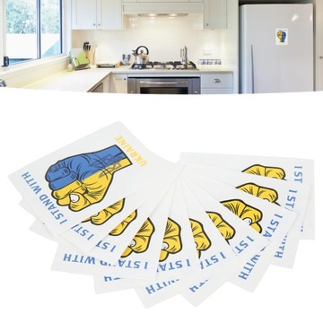10 шт. Наклейка ПВХ Я стою с Украиной. Наклейка в комплекте.