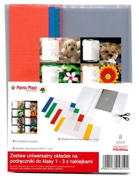 OKŁADKI ZESTAW KOMPLET DLA KLAS 1-3 PANTA PLAST
