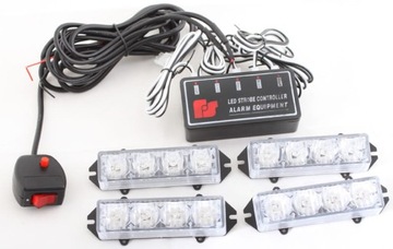 Stroboskopy stroboskop pomoc drogowa kogut 4x LED