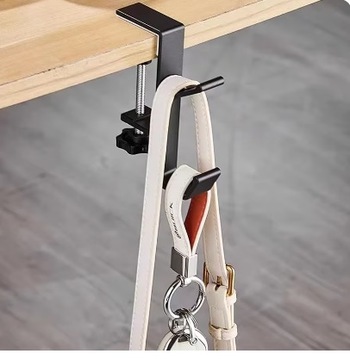 ВЕШАЛКА ДЕРЖАТЕЛЬ ДЛЯ НАУШНИКОВ СУМКА РЮКЗАК МЕТАЛЛ ЧЕРНЫЙ ДЛЯ СТОЛА