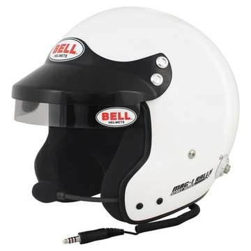KASK RAJDOWY FIA 8859-2015 BELL MAG-1 RALLY BIAŁY
