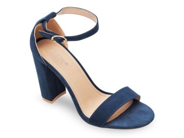 NIEBIESKIE SANDAŁKI NA WYSOKIM SŁUPKU 10 CM 41