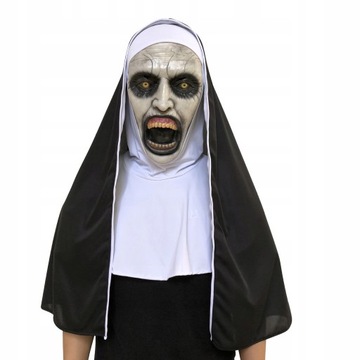 Maska Halloween na Horror Nun występ maryi panny