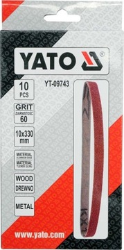 БЕСКОНЕЧНАЯ АБРАЗИВНАЯ ЛЕНТА 10 ШТ. P60 10X330MM ЯТО