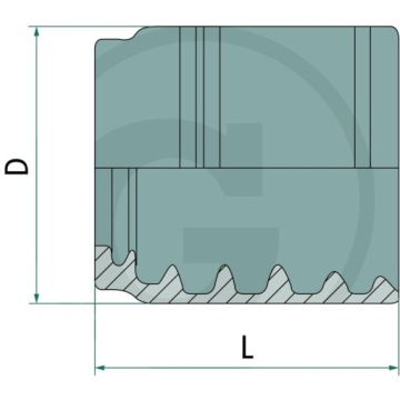 Гидросиловая втулка 24 мм 1СН-2СН-2СК Ду 08 - 5/16