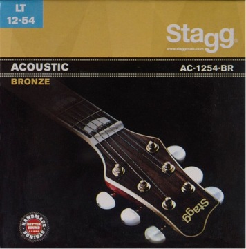 STRUNY DO GITARY AKUSTYCZNEJ Stagg AC 12-54 BR