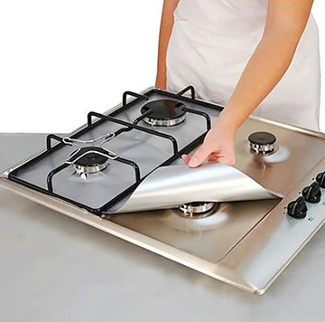 ЗАЩИТНЫЕ КРЫШКИ КОВРИКИ ДЛЯ ГАЗОВОЙ ПЛИТЫ, ГОРЕЛКИ x 4