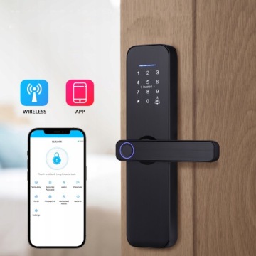 УМНЫЙ ЗАМОК ОТПЕЧАТКОВ ПАЛЬЦЕВ ЭЛЕКТРОННАЯ РУЧКА WIFI ПАРОЛЬ ОТПЕЧАТОК ПАЛЬЦА