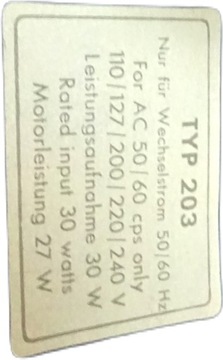 Катушечный магнитофон Telefunken Magnetophon 203