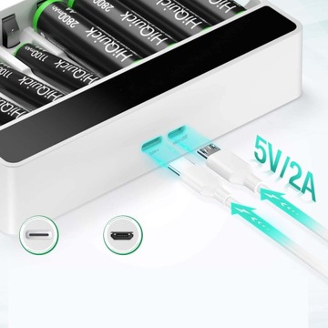 БЫСТРОЕ ЗАРЯДНОЕ УСТРОЙСТВО ДЛЯ АККУМУЛЯТОРОВ AA И AAA NI-MH/NI-CD УНИВЕРСАЛЬНОЕ