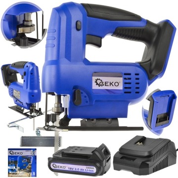 AKUMULATOROWA WYRZYNARKA DO DREWNA 18V 2Ah BATERIA ŁADOWARKA