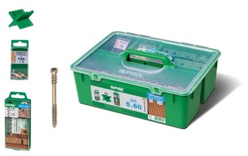 SPAX wkręty tarasowe A2 Stare złoto 5x60mm 850 BOX