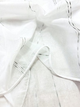 На метр Фон Длинная Штора Белая Вспышка Полосы Серая Высота 310 см