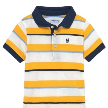 Koszula Mayoral 1107 polo kr rękaw w paski r.74