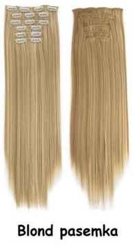 Светлые волосы для наращивания на ЗАЖИМАХ 60 см, как НАТУРАЛЬНЫЕ