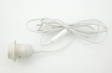 Рама E27 с 3 -метровым кабелем и белым выключателем