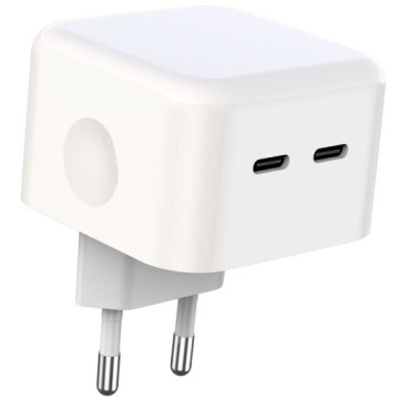 Ładowarka sieciowa kątowa XO-L102 2x USB-C PD 35W