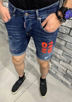 DSQUARED2 46 krótkie spodenki D2 jeansowe EU29 D2