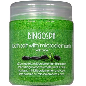 BINGOSPA Sól do kąpieli z mikroelementami i aloesem 550g