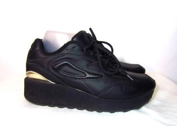 Кожаные кроссовки FILA на платформе, кожа 39