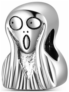 Charms Zawieszka Charms Srebro 925 Charms Krzyk Obraz Edward Munch Trusky