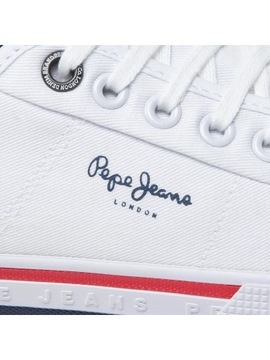 Pepe Jeans Tenisówki Brady Men Basic PMS30816 White 800