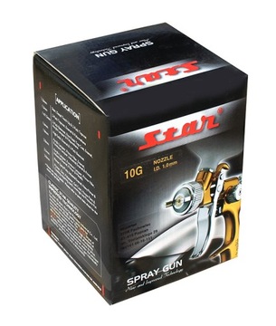 Pistolet lakierniczy STAR EVO-T 106TF SLV dysza 1,0 mm górny zbiornik 250ml