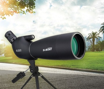 Наблюдательный телескоп Svbony SV28 25-75X70 с адаптером для смартфона (черный)