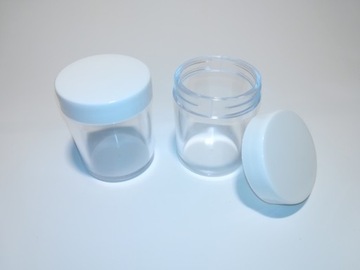 Pojemniczek słoiczek 50 ml Biała Nakrętka