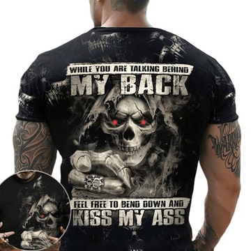 MROCZNY T-SHIRT 3D KOSZULKA MĘSKI KRÓTKI RĘKAW 2XL