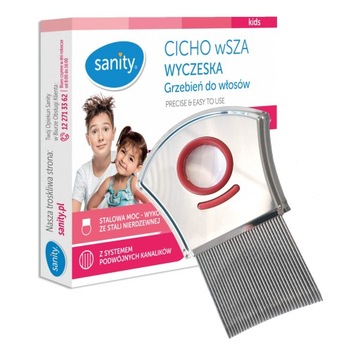 CICHO wSZA WYCZESKA Grzebień do WŁOSÓW NA WSZY