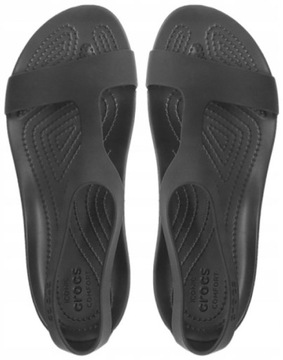 Женские крокодины Сандалии Серена Черный Флип -Фолп -Холопс Sexi Technology Croslite R.41.5