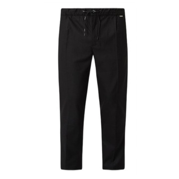 -36% CALVIN KLEIN MĘSKIE SPODNIE MĘSKIE TAPERED ELASTIC CZARNE XL