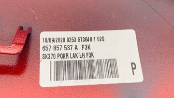 241 POUZDRO ZRCÁTKO LEVÝ SKODA SCALA 657857537A F3K