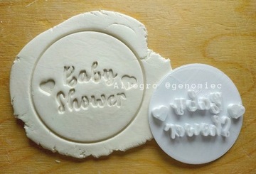 Stempel do ciastek BABY SHOWER napis