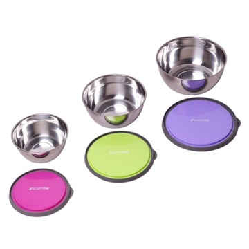 НАБОР КУХОННЫХ МИСШЕК С КРЫШКАМИ, 6 ПРЕДМЕТОВ EL KAMILLE