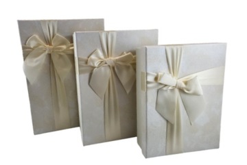 ПОДАРОЧНАЯ КОРОБКА ЭКРУ L 21X29X9,5 СМ